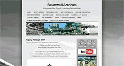 Desktop Screenshot of baumwollarchives.com